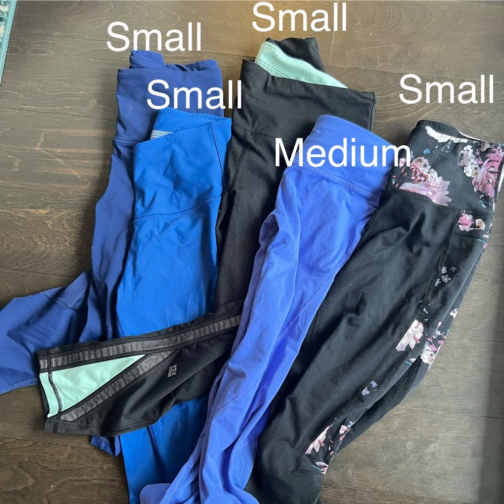 Blue and Black Women’s Leggings